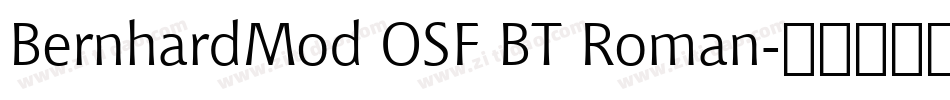 BernhardMod OSF BT Roman字体转换
